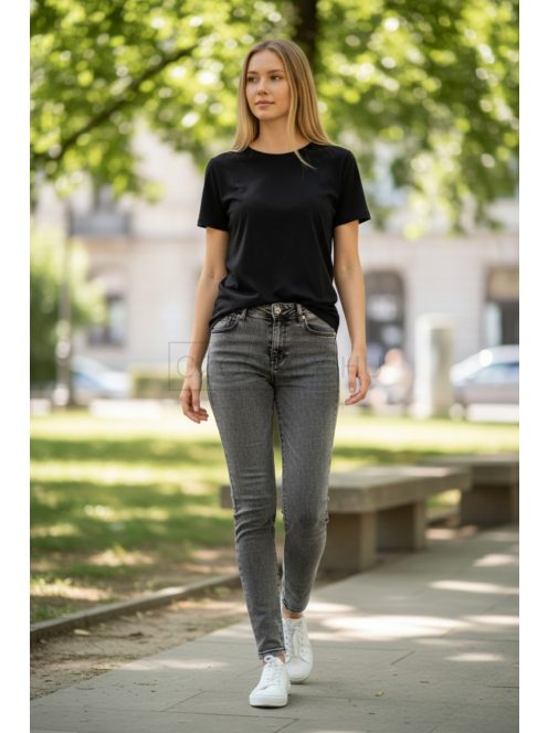 M2727E Velora Grey női skinny push-up farmer