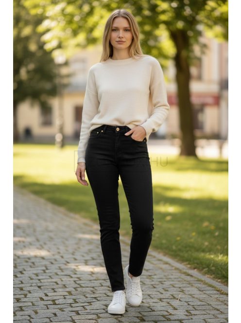 M2801A Noiré Sculpt női skinny push-up farmer (fekete)