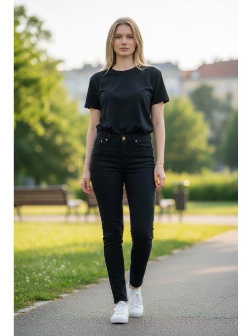 M2801A Noiré Sculpt női skinny push-up farmer (fekete)