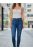 M3519 Serena női skinny PUSH UP farmernadrág középkék