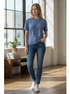 M3535 MIRAGE női kötött hatású felső (égszínkék)