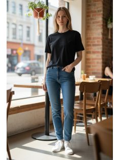 M3535 MIRAGE női kötött hatású felső (fekete)