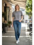 M3535 MIRAGE női kötött hatású felső (szürke)