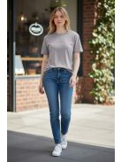 M3535 MIRAGE női kötött hatású felső (szürke)