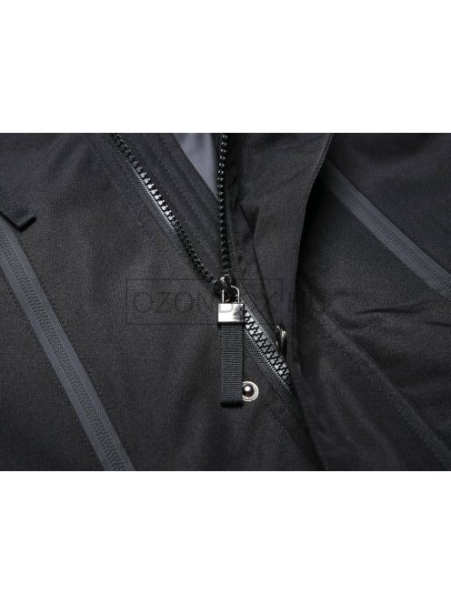 MMA-3909-1GS férfi kapucnis nagyméretű kabát fekete színben