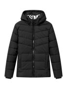 MMA-4297-1 GS férfi kapucnis kabát fekete színben