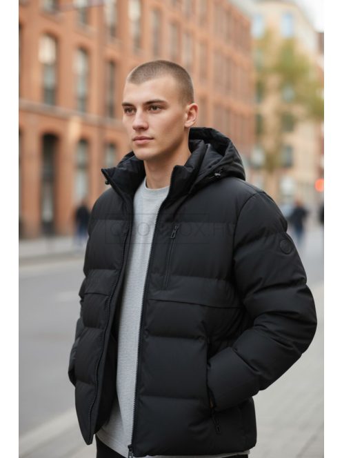 MMA-5399-1 Marco – puffer kabát (mély fekete)
