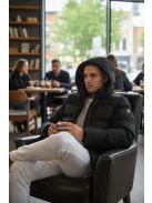 MMA-5399-1 Marco – puffer kabát (mély fekete)