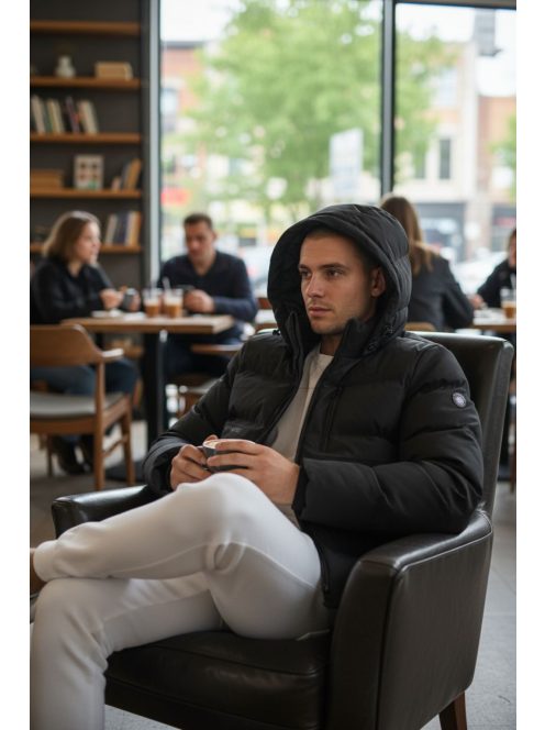 MMA-5399-1 Marco – puffer kabát (mély fekete)