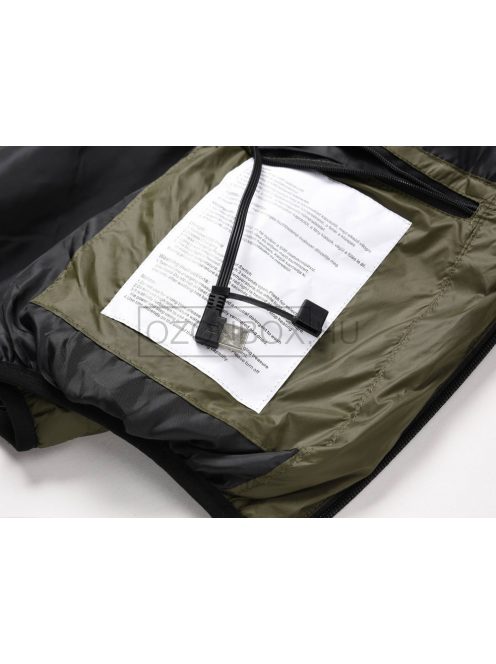 MMA-B3174 Férfi fűthető könnyű kabát keki színben