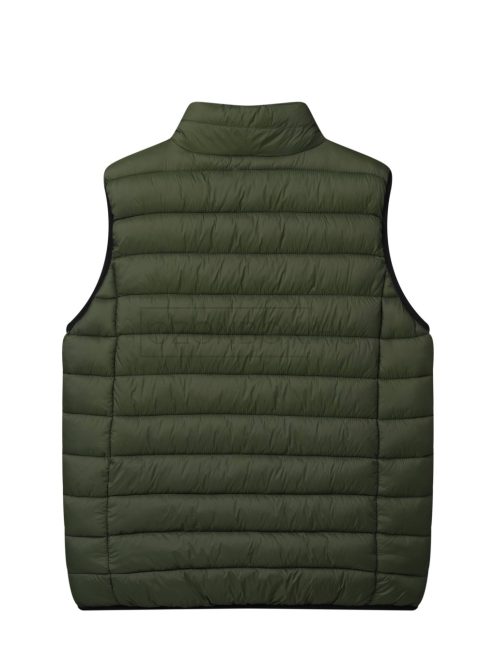 MMJ-5205 Férfi fűthető könnyű mellény (fekete-zöld)