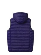 MMJ-5206 Férfi fűthető kapucnis könnyű mellény (fekete-kék-zöld)