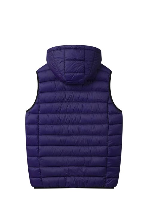 MMJ-5206 Férfi fűthető kapucnis könnyű mellény (fekete-kék-zöld)