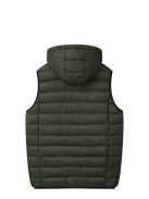 MMJ-5206 Férfi fűthető kapucnis könnyű mellény (fekete-kék-zöld)