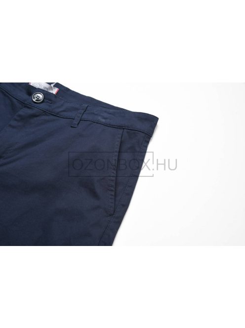 MMK-4077 GS férfi vászon bermudanadrág sötétkék színben