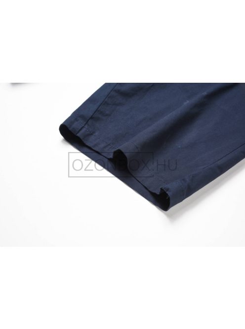 MMK-4077 GS férfi vászon bermudanadrág sötétkék színben