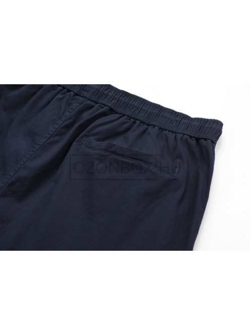 MMK-4079-1 GS férfi pamutvászon bermudanadrág sötétkék színben