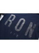 MPU-4364 GLO hosszú ujjú pamut pulóver sötétkék színben