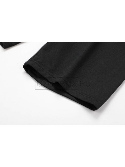 MRT-4120-1  GS férfi pamut bermudanadrág fekete színben