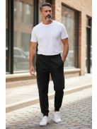 MRTL-5707-1 GS férfi slim szabadidő nadrág (fekete)