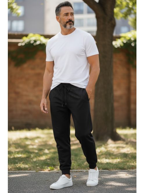 MRTL-5707-1 GS férfi slim szabadidő nadrág (fekete)