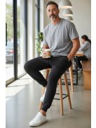 MRTL-5707-1 GS férfi slim szabadidő nadrág (fekete)