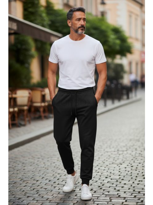 MRTL-5707-1 GS férfi slim szabadidő nadrág (fekete)