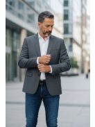 NTKS-2-234 Férfi Slim Fit Sportzakó – grafit szürke