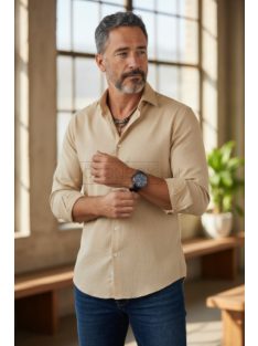 Marco Slim – férfi ing (bézs)