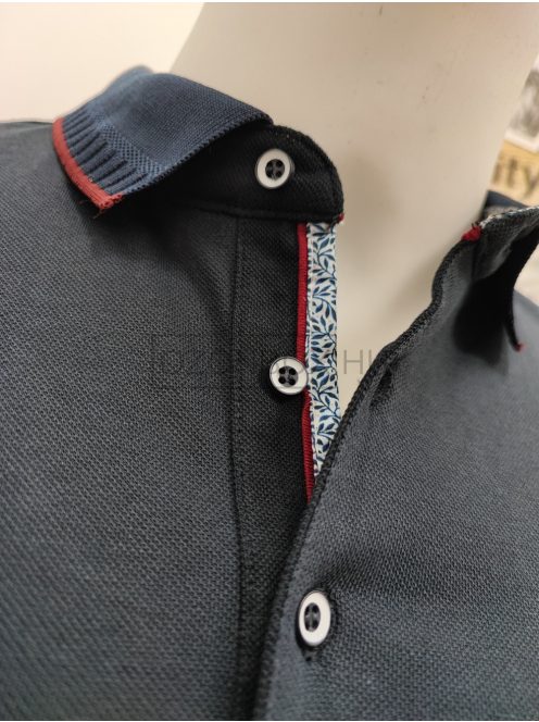 P9230 rövid ujjú MCS galléros póló sötétkék színben