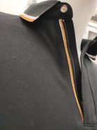 P9412 Férfi rövid ujjú MCS galléros póló fekete