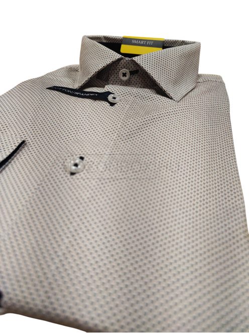 QSM-2517L SMART FIT férfi hosszú ujjú mintás ing