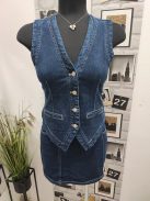RE5396 Giuliana – átlapolt farmer nadrágszoknya