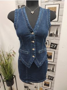 RE5396 Giuliana – átlapolt farmer nadrágszoknya