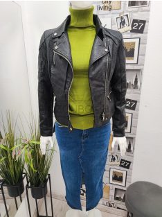 RE6098 CLARA normál derekú sztreccs MAXI farmerszoknya