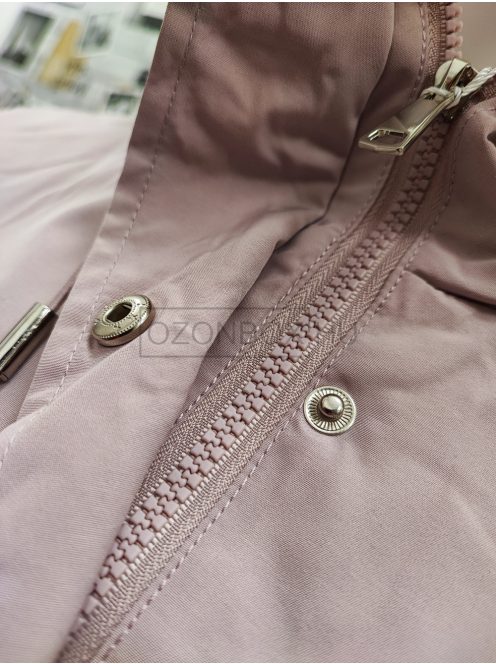 RQW-7604-3 női átmeneti kabát  halványpink színben