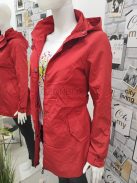 RQW-7605-5 női átmeneti kabát piros színben