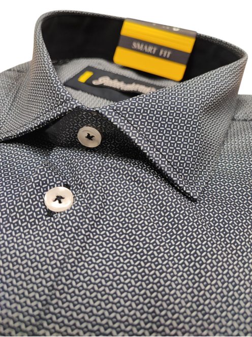 RSM-2433L SMART FIT férfi hosszú ujjú mintás ing