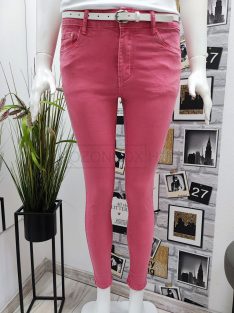   S46669-73 BIANCA női sztreccs, PUSH UP normál derekú nadrág pink színben