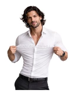   TJS-2616L SMART FIT férfi szuper elasztikus hosszú ujjú ing (fehér)