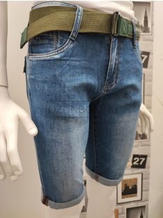 TWA-22479 Férfi farmer bermudanadrág övvel