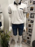 TWA-22479 Férfi farmer bermudanadrág övvel