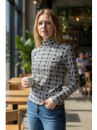 WCX-4984 LARA felső – Geometric Black Edition
