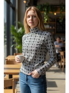 WCX-4984 LARA felső – Geometric Black Edition