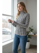 WCX-4984 LARA felső – Geometric Black Edition