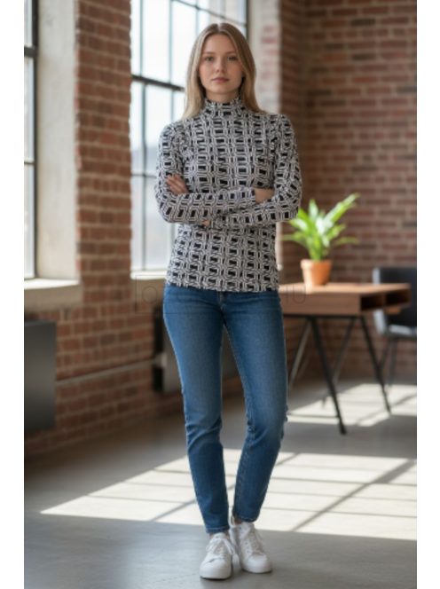 WCX-4984 LARA felső – Geometric Black Edition
