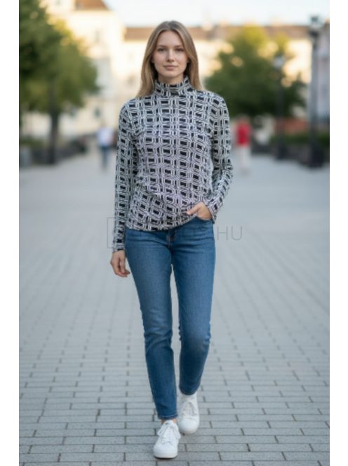 WCX-4984 LARA felső – Geometric Black Edition