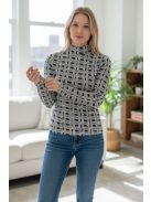 WCX-4984 LARA felső – Geometric Black Edition