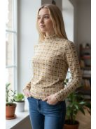 WCX-4984 LARA felső – Geometric Mustard Edition