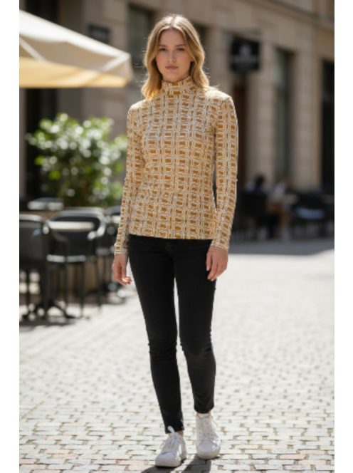WCX-4984 LARA felső – Geometric Mustard Edition